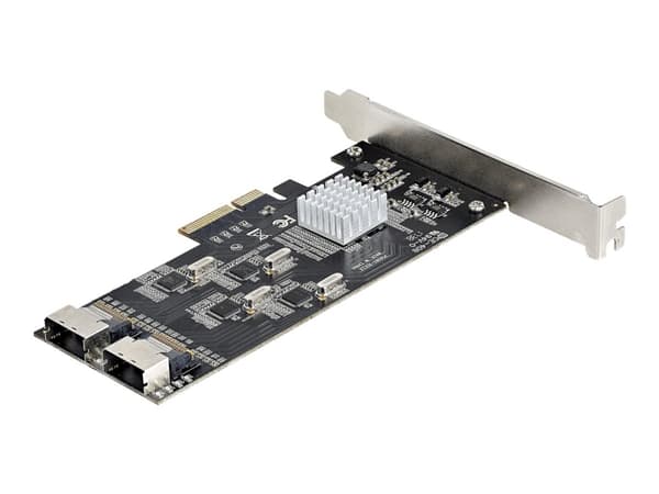StarTech.com 8-ports SATA PCIe-kort - PCI Express 6 Gbps SATA Expansion-kortadapter med 4 värdkontroller - SATA PCIe-kontrollerkort - PCI-e x4 Gen 2