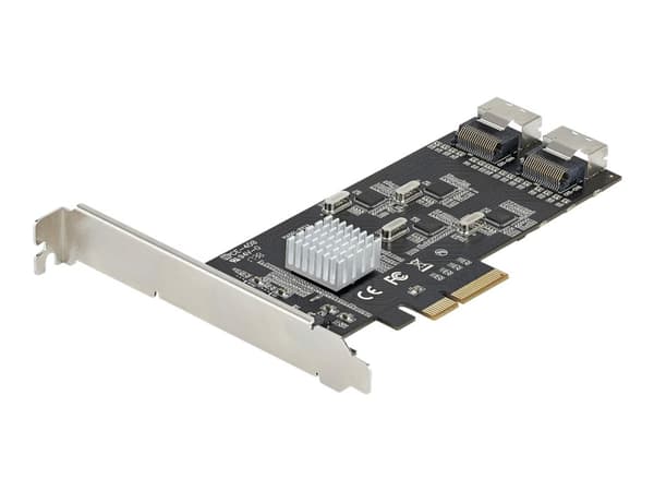 StarTech.com 8-ports SATA PCIe-kort - PCI Express 6 Gbps SATA Expansion-kortadapter med 4 värdkontroller - SATA PCIe-kontrollerkort - PCI-e x4 Gen 2