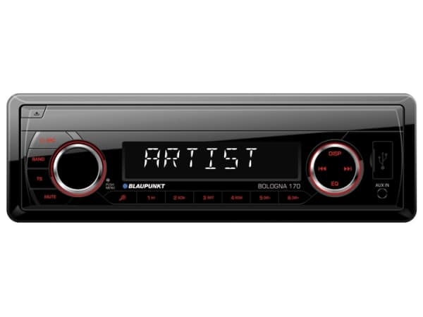Blaupunkt Bologna 170, Sort, 2 DIN, 4.0 kanaler, 40 W, 40 - 12000 Hz, -3 dB