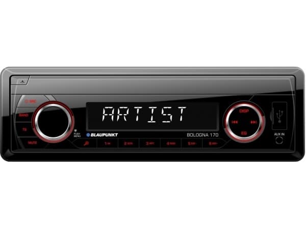 Blaupunkt Bologna 170, Sort, 2 DIN, 4.0 kanaler, 40 W, 40 - 12000 Hz, -3 dB