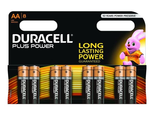 Duracell - Batteri 8 x AA-type - Alkalisk - 2850 mAh