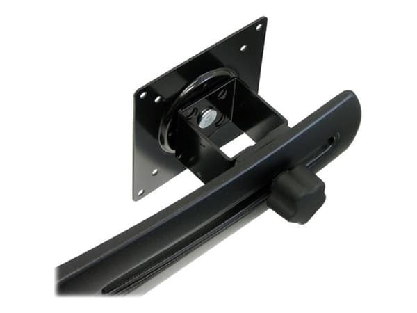 Ergotron DS100 Quad-Monitor Desk Stand - Stativ - for 4 LCD-skjermer - aluminium, stål - svart - skjermstørrelse: inntil 24" - skrivebord