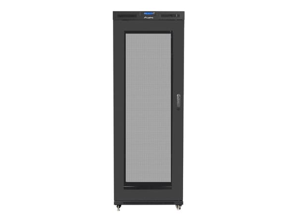 Lanberg - Rack skap - med display, 4 kjølevifter - svart, RAL 9004 - 42U - 19"