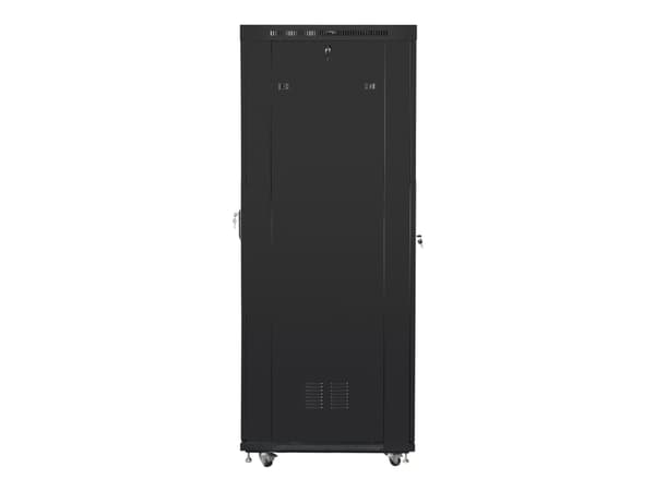 Lanberg - Rack skap - med display, 4 kjølevifter - svart, RAL 9004 - 42U - 19"