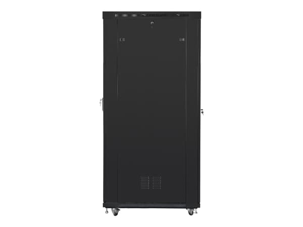Lanberg FF01-8242-12BL, Itseseisova teline, 42U, 800 kg, Näppäinlukko, Kotelon kiskot, Säädettävät jalat