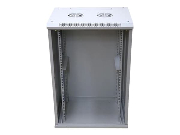 Extralink - Rack skåp - 600x600 mm - väggmontering - grå - 18U - 19"