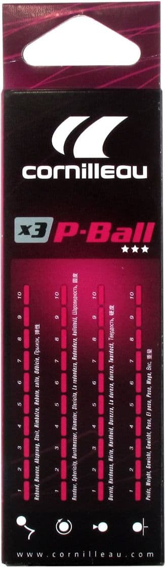 Cornilleau P-Ball ITTF hvit 3 stk.