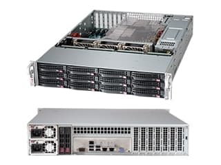 Supermicro SuperChassis 826BAC4-R1K23LPB, Stativ, Server, Sort, ATX,EATX, 2U, 1200 W