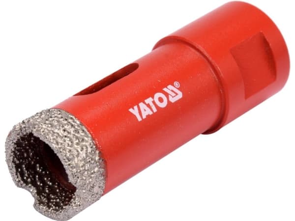 Yato YT-60444, Borr, Diamantoborrskär, 2 cm, Sten, Granit, Keramiska, Kolstål, Silver
