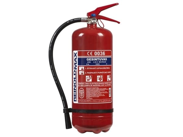 Brannbeskyttelse Pulver brannslukningsapparat 6kg GP-6X ABC (GP-6XABC)