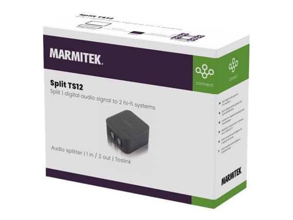 Marmitek Split TS12 - Lydsplitter - 2 x TOSLINK - stasjonær