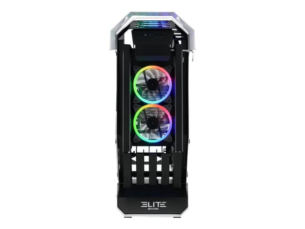 Sharkoon Elite Shark CA700 - Mid tower - ATX - genomskinlig sidopanel (härdat glas) - ingen strömförsörjning - USB/ljud
