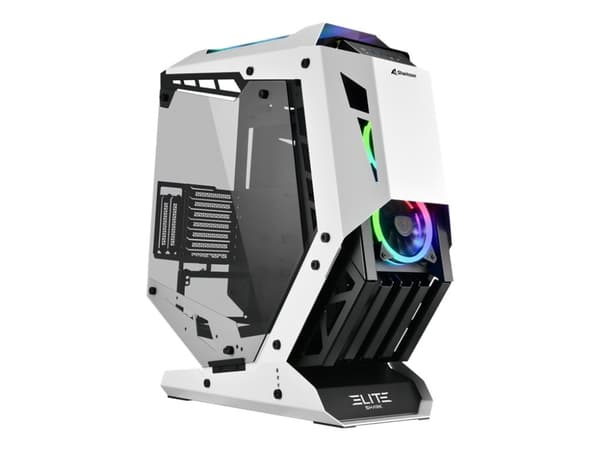 Sharkoon Elite Shark CA700 - Mid tower - ATX - genomskinlig sidopanel (härdat glas) - ingen strömförsörjning - USB/ljud