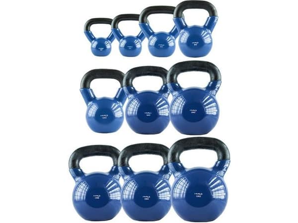 HMS Kettlebell, vinyl coated KN16 blue 16 kg (17-6-183)