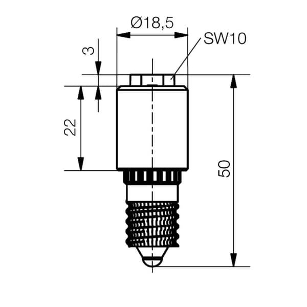 Signal Construct MBRE141248A LED-lampa Blå E14 230 V DC/AC