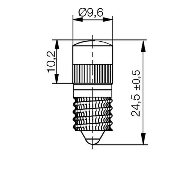 Signal Construct MWGE25689 LED-lampa Vit E10 230 V/AC