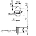 Miniatyrbild 2 av 2: Signal Construct SWQU08428CRA LED-signallampa Blå 230 V/AC, 130 V/DC Tray