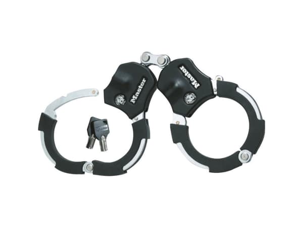 MASTER LOCK Street Cuff Slot, Rengaslukko, Musta, Hopea, Terästä, Avain, 360 mm, 7,6 mm