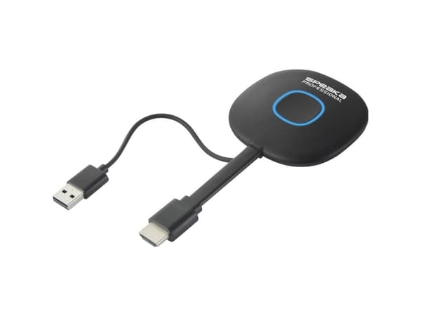 SpeaKa Professional SP-VShareZ Trådløs sender til SpeaKa Professional præsentationssystem Sikker trådløs overførsel 50 m 2.4 GHz, 5 GHz, 5.8 GHz 1920