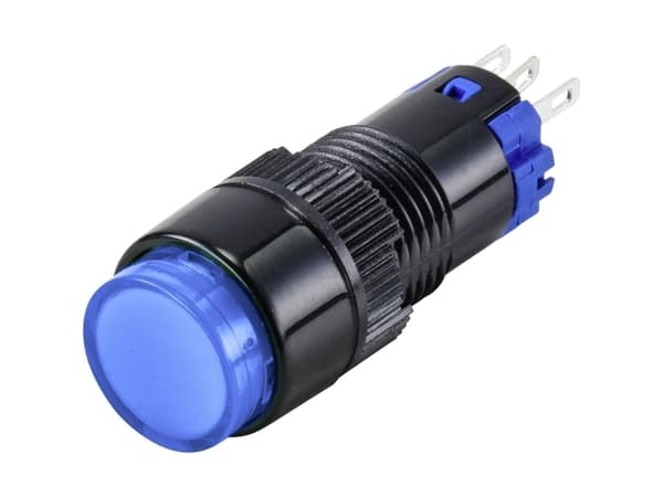 TRU COMPONENTS LAS2Y-11/B Trykknap 250 V 3 A 1 x Off/(On) Tastende IP40 1 stk