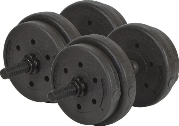 Eb Fit dumbbell B/Box bitumen 2 x 8 kg