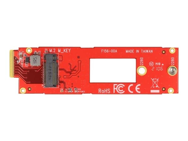 Delock - Lagringskontroll - M.2 - 1 kanal - M.2 NVMe-kort - EDSFF E1.S