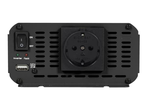 EnerGenie EG-PWC1200-01 - DC AC invertteri - DC 12 V - 1200 Watt - lähtöliitännät: 2 kpl