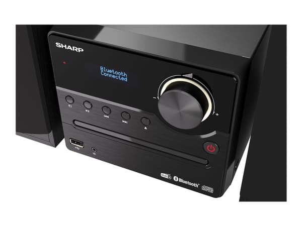 Sharp XL-B517D - Mikrosystem - 2 x 7.5 Watt - svart