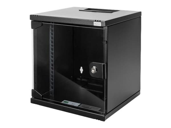 Digitus - Skap - veggmonterbar - svart, RAL 9005 - 6U - 10"