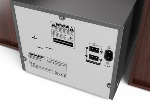 Sharp XL-B512(BR), Kodin mikroaudiojärjestelmä, Ruskea, 1 levyt, Etu, 45 W, Banaaniliitin