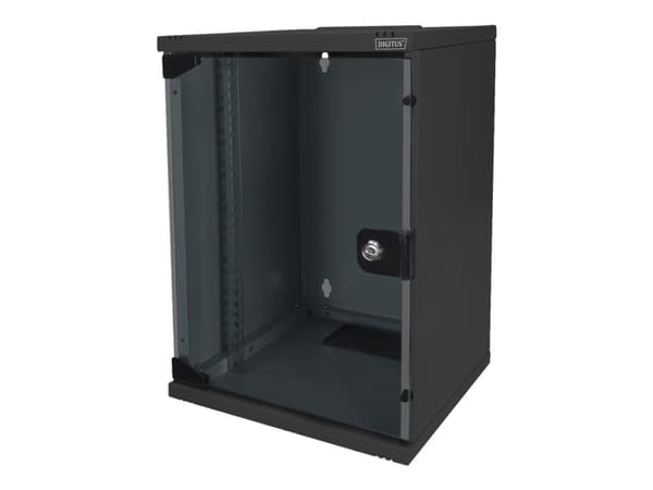 Digitus - Skap - veggmonterbar - svart, RAL 9005 - 9U - 10"