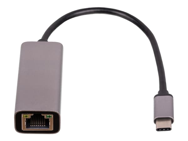 Akyga AK-AD-65 - Nätverksadapter - USB-C / Thunderbolt 3 - Gigabit Ethernet x 1 - silver