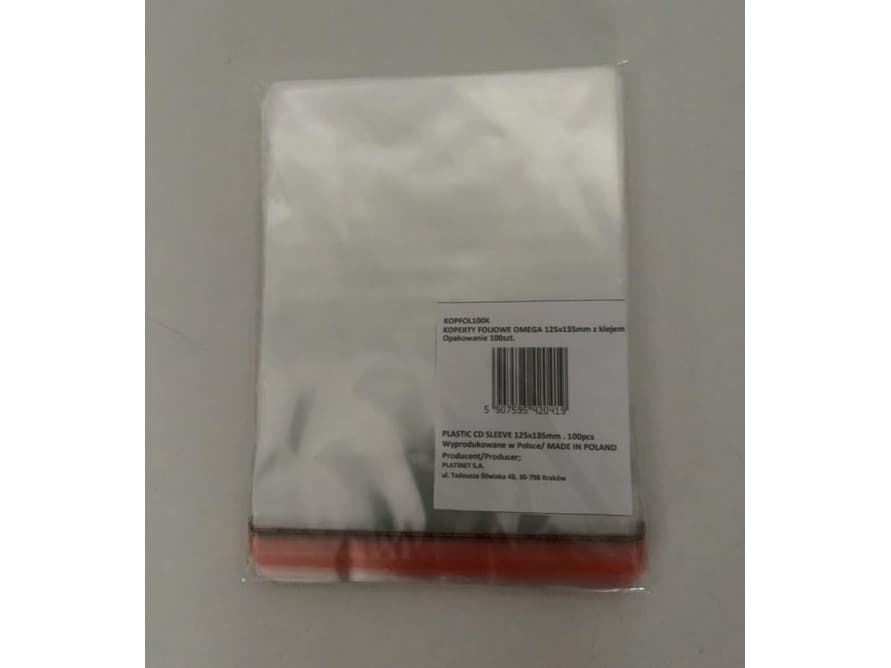 Omega FOIL ENVELOPES OMEGA 125x135mm, 30mm flap, WITH GLUE * 100 40587