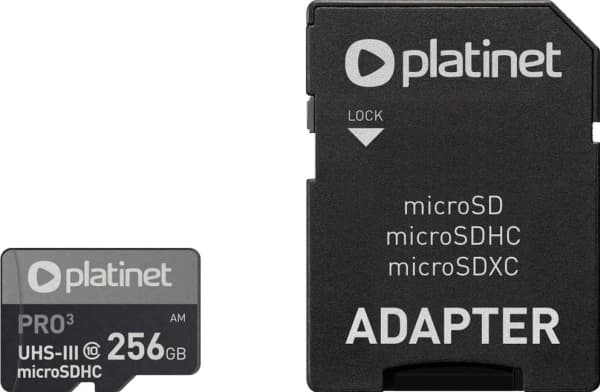 Platinet Pro MicroSDHC 256 GB Class 10 UHS-III/U3 A2-kort (PMMSDX256UIII)