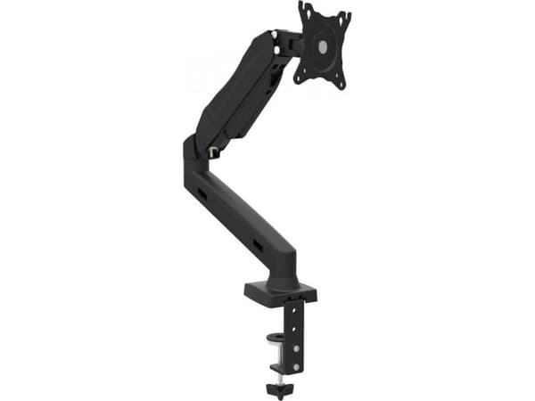 Omega monitorarm for skrivebord og bord, full bevegelse for 13 til 27 tommers skjermer, Vesa standard 100x100, svart