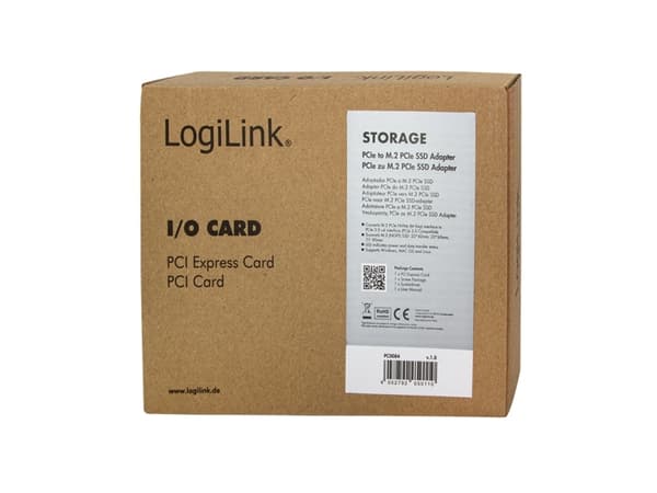 LogiLink PC0084 grensesnittkort/adapter M.2 innebygd (PC0084)