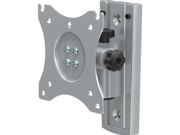 SpeaKa Professional SP-9474784, 75 x 75 mm, 100 x 100 mm, -35 - 55°, -45 - 45°, Aluminium, Stål, Sølv