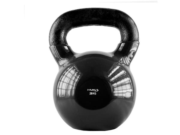 28kg vinyl kettlebell sort HMS KNV28