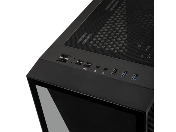 Kolink Void Rift, Midi Tower, PC, Musta, ATX, mikro ATX, Mini-ITX, Muovi, Terästä, Karkaistu lasi, Multi