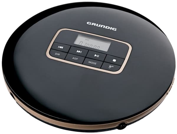 Grundig GCP1010, 219 g, Sort, Personlig CD-spiller