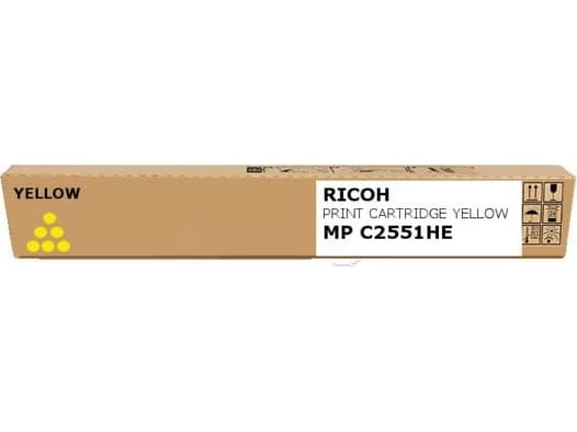 Ricoh - Gul - original - tonerpatron - for Gestetner MP C2551; Nashuatec MP C2551; Rex Rotary MP C2551; Ricoh Aficio MP C2551