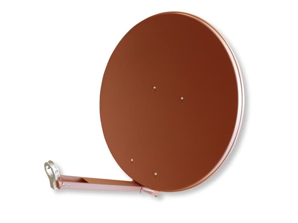 Televes S760CL-Z, 10,75 - 12,75 GHz, 38,2 dBi, 26 dB, Punainen, 750 mm, 800 mm