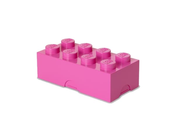LEGO Lunch Box - Matlagringsbeholder - kubus - medium rosa