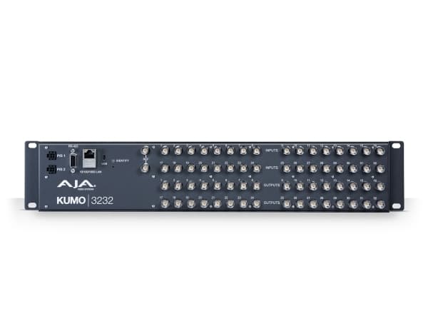 AJA KUMO 3232, BNC, Sort, 400 m, 3 Gbit/sek., 100 - 240 V, 50/60 Hz