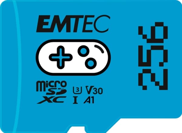 EMTEC Gaming - Flashminnekort - 256 GB - A1 / Video Class V30 / UHS-I U3 - microSDXC UHS-I - blå