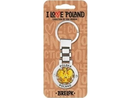 Breloczek Pan Dragon Brelok I love Poland Polska ILP-BRE-E-PL-02