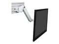 Miniatyrbild 4 av 5: Ergotron LX Arm with Rail Adapter - Monteringssats (vridbar arm, skenadapter) - för LCD-display - vit - skärmstorlek: upp till 34 tum