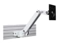 Miniatyrbild 2 av 5: Ergotron LX Arm with Rail Adapter - Monteringssats (vridbar arm, skenadapter) - för LCD-display - vit - skärmstorlek: upp till 34 tum