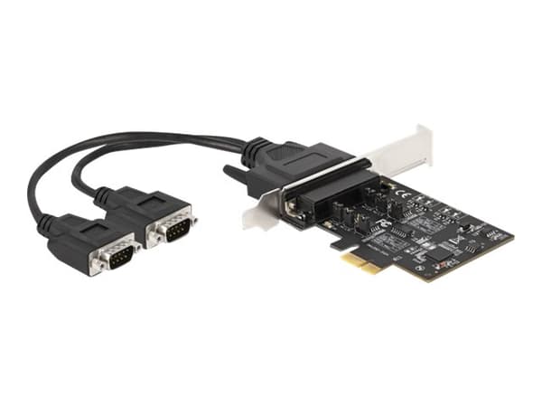 Delock - Seriell adapter - PCIe 2.0 lav profil - RS-422/485 x 2 - svart
