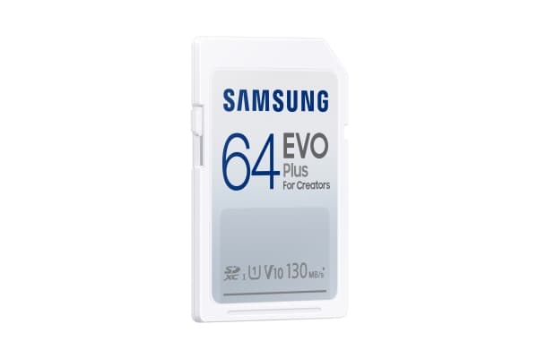 Samsung EVO Plus MB-SC64K - Flashminnekort - 64 GB - Video Class V10 / UHS-I U1 / Class10 - SDXC UHS-I